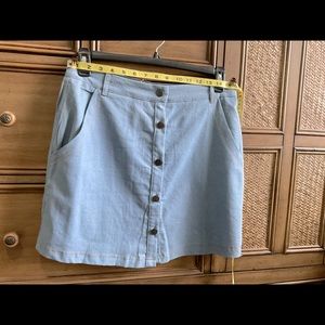 💕Denim Light-wash Casual Skirt w/Pockets. 🤩🤩🤩